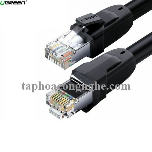 Ugreen 70172 5M CAT8 màu đen 24AWG S/FTP cáp mạng 2000Mhz bọc chống nhiễu NW121 30070172